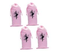 Ipetboom 4 Pièces Sac à Cordon pour Chaussures de Danse Pochette de Voyage pour Danseuses Sac à Chaussures de Danse