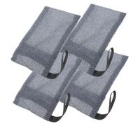 Ipetboom 4 pièces Sac de Rangement Savon Nylon Pochettes Suspendues pour Savon Solide Exfoliant et Pochette Shampooing Organisateur Pratique pour Salle de Bain