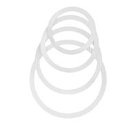 Ipetboom 4 pièces Set de Anneaux Sourdine pour Batterie Portable Film PC Overtones Accessoires Pratiques pour Tambour et Caisse Claire à Usage Domestique