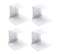 Ipetboom 4 pièces Supports de Fixation pour Stores Enrouleurs Accessoires Installation de Tringles à Rideaux Supports de Montage Robustes pour Fixation de Rideaux Perforables Design Simple