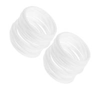 Ipetboom 40 Pièces Anneaux Plastique Blanc pour Macramé et Attrape-rêves Cercles Ronds Légers pour Décoration Mariage et Création DIY Anneaux Artisanaux pour Couronnes Végétales