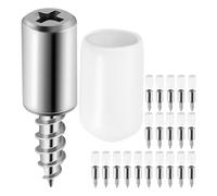 Ipetboom 40 Pièces Self-tapping Shelf Support Pegs With Non-slip Rubber Sleeves Metal Pins For Cabinets Bookcases Wardrobes And Kitchen Shelving Easy Installation Furniture Hardware