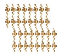 Ipetboom 40pièces Boucles Spirales pour Tresses Accessoires de Coiffure Alliage Pinces à Cheveux pour Dreadlocks Bijoux Dorés pour Cheveux Lot pour Tresses et Fêtes