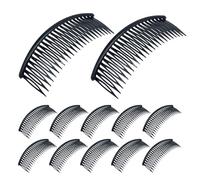 Ipetboom 48pièces Peigne à Dents pour Cheveux Pinces et Épingles de Coiffure Style Vintage Noir Adapté aux Cheveux Épais aux Franges pour Femmes et Filles