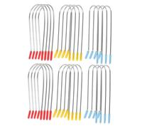 Ipetboom 48pièces Pince Bigoudis Chauffante Clips de Rechange pour Cheveux Courts Longs Fins Design Forme de U pour Femmes et Filles Assortis Couleur Aléatoire