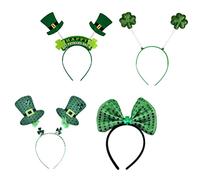 Ipetboom 4pièces Accessoires De Cheveux Pour Fête De Saint Patrick Bandeaux Festifs Avec Chapeaux Et Noeuds Brillants Pour Créer Une Atmosphère Joyeuse Lors Des Célébrations
