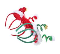 Ipetboom 4pièces Accessoires de Coiffure pour Noël Décoration de Tête pour Garçon Fille Lot de Bandes Festives