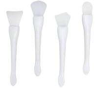 Ipetboom 4pièces Applicateurs de Masques Faciaux Silicone Pinceaux pour Masques Visage et Oculaires Outils Application Réutilisables