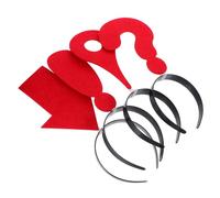 Ipetboom 4pièces Bandeaux Cheveux Créatifs Flèche Et Symboles Rouges Serre-tête Fantaisie Pour Fête Halloween Carnaval Et Costume Femme