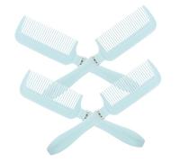 Ipetboom 4pièces Brosse à Cheveux Pour Petit Peigne Pour Cheveux Bouclés Peigne à Shampoing à Long Manche à Dents Larges Pour Femmes Pour Coiffage