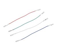 Ipetboom 4pièces Câbles de Liaison Phono Multicolores pour Platine Vinyle Fils de Remplacement pour Cartouche Audio Transmission Haute Fidélité Flexibles et Durables Compatible