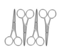 Ipetboom 4pièces Ciseaux à Sourcils Acier Ciseaux De Multifonctions Avec Point Arrondi Pour Épilation Sourcils Poils De Nez Et Barbe