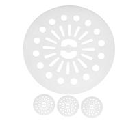 Ipetboom 4pièces Couvercle Essorage pour Machine à Laver Plastique Pièce de Repassage Coussin de Repassage Accessoire pour Laveuse Automatique Bouchon Essorage Blanc Housse pour Machine