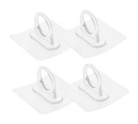 Ipetboom 4pièces Crochets Adhésifs Ronds Pour Salle De Bain Support Mural Robuste Sans Perçage Organiseur Multi-usages Pour Bouteilles De Spray Et Serviettes