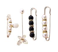 Ipetboom 4pièces Épingle De Sûreté Ornée Pour Pull Châle Pantalon Et Robe Broche Décorative Pour Vêtements Épingle De Sûreté Ornée Pour Femme