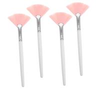 Ipetboom 4pièces Lot De Pinceaux Visage Éventail Pinceau Illuminateur Pommettes Set Pinceaux Maquillage Pour Fond De Teint Poudre