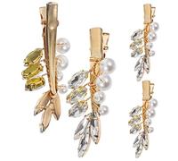 Ipetboom 4pièces Lot De Pinces Cheveux Perles Forme Bec Canard Accessoires Coiffure Femmes