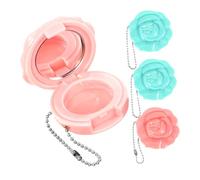 Ipetboom 4pièces Plateau Vide Boîtier De Maquillage Avec Miroir Mini-étui Pour à Tubes Vides Contenant De Voyage Pour Cosmétiques Palette De Maquillage Compacte