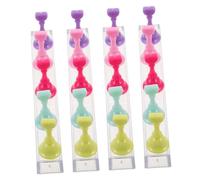 Ipetboom 4pièces Présentoir à Ongles Magnétique Support pour Manucure Lot de Mini Présentoirs Base Exposition Outil de Formation DIY pour Nail Art