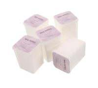 Ipetboom 5 Boîtes Boîtes de Lingettes Sans Peluches pour Dissolvant Gel et Nettoyage Dongles Coton Absorbant Doux pour Manucure Feuilles de Retrait de Vernis à Ongles