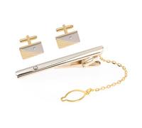 Ipetboom 5 Ensembles Clip de cravate de bouffée en or Clip à cravates pour hommes pince à e pour chemise fermoirs à e pour hommes pinces à e de mariage pour alliage