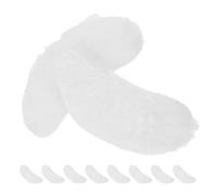 Ipetboom 5 Paires de Sourcils Autocollants Blancs en Coton Confortables à Porter pour Costume de Père pour Fête de ou Soirée Costumée