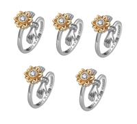 Ipetboom 5 Pièces Bague Ajustable Rotative avec pour Femmes Bague avec You Are pour Fête Anniversaire et Cher