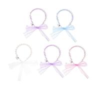 Ipetboom 5 pièces Bandeau Perlé Lumineux et Garçon Fille Accessoire Cheveux et Confortable Fête Halloween Noël Mariage Éclairage LED pour Glow In The Dark Couleur Couleur Aléatoire