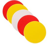 Ipetboom 5 Pièces Bloc de Caoutchouc Rond pour Gravure, Bloc de Timbre en Caoutchouc Diy, Argenté, Portable et Léger, pour Fabrication de Tampons Artisanaux