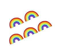 Ipetboom 5 pièces Broche Arc Ciel Lot pour Costume Épingle Décorative Lgbtq Design Élégant pour Robes et Sacs Accessoire pour Fêtes et Célébrations