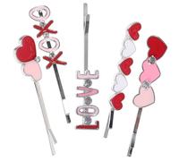 Ipetboom 5 Pièces Épingle à Cheveux D'amour Grandes Pinces à Cheveux Perles Pour Les Cheveux Pince Extra Large Épingles à Cheveux Petites Pinces Épingle à Cheveux En Métal Acier Inoxydable