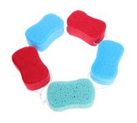 Ipetboom 5 pièces Éponge de Bain Exfoliante Mixte Forme Huit Éponge Corps Pratique Douce pour Peau Sensible Nettoyage Complet Bras Jambes Dos