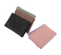 Ipetboom 5 Pièces Mini Wallet Pouch Zippered Small Purse for Cash Coins Keys Cards Lightweight Compact Organizer for Men and Women