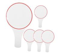 Ipetboom 5 pièces Tableaux de Score Effaçables Secs Planches de Vote Portables pour Juges Tableaux Blancs Simples Face pour Enchères et Évaluations Fournitures Magasin Détaillant