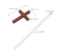 Ipetboom 50 Ensembles Pendentif croisé de Noël Perles d'espacement croisées cotillons de noël Croix d'autel Bijoux Croix breloque Pendentif Crucifix Charme sacré Cross Acier Inoxydable