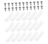 Ipetboom 50 ensembles Transparent Plastic Drawer Stops With Screws Non Slip Drawer Slide Repair Parts For Dressers Chests And Furniture Stability