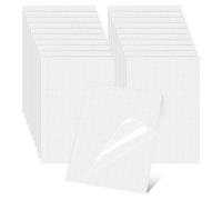 Ipetboom 50 feuilles Plastification Auto-adhésives Film Plastification Froid Transparent pour Photos Pochette Adhésive Facile à Utiliser Protection pour Projets DIY