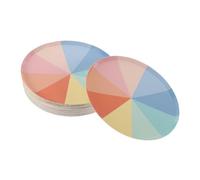 Ipetboom 50 Pièces Assiettes Papier Arc Ciel Assiettes Multifonctions Colorées pour Dîner Fête et Réunions pour Anniversaires et Événements