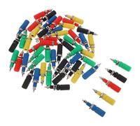 Ipetboom 50 Pièces Connecteurs de Bornier à Fiche Banane Connecteurs pour Équipement Audio Bornes pour Enceintes et Compacts pour Systèmes Sonores