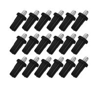 Ipetboom 50 Pièces Goupille à Ressort pour Meubles, Goupille Élastique en Plastique et Fer, Grand Modèle Noir, pour Volets et Ferrures de Mobilier, Montage Facile