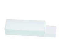 Ipetboom 50 Pièces Lames de Microscope Blanches avec Verres Couverture Pré-nettoyés sans Bulles pour Laboratoire et Étude Scientifique