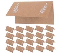 Ipetboom 50 pièces Lot de Cartes de Siège Mariage Papier Kraft Cartes de Placement à Écrire pour Tables Extérieur pour Dîners et Buffets