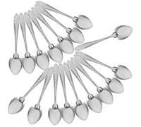 Ipetboom 50 pièces Lot de Cuillères Inox Multifonctions Longue Poignée pour Thé Glace Buffet et Dessert Cuillères Portables Légères et Résistantes Rouille Adaptées Maison Bureau et