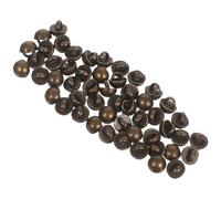 Ipetboom 50 pièces Mini Boutons Champignon Métal Bronze Boutons à Tige Demi-rond Résistants pour Vêtements de Poupée Accessoires DIY Couture et Artisanat