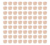 Ipetboom 500 Bouchons Coniques en Bois Brut pour Trous de Vis Cache-Vis Décoratifs pour Meubles Bouchons à Tête Plate 135X9X12 MM Solution DIY pour Étagères et Assemblages Bois