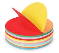 Ipetboom 500 Feuilles de Papier Origami Rond en Papier de Construction Coloré Stable pour Bricolage Créatif, Adapté aux Garçon et Filles et Débutants en Loisirs Créatifs
