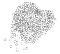 Ipetboom 500 pièces Lot de Anneaux Doubles Acier Inoxydable Robustes Anneaux Connecteurs Plats pour Porte-clés Bijoux DIY Bracelets et Accessoires Polyvalents