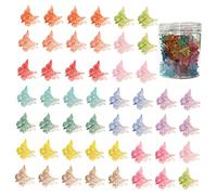 Ipetboom 50Pcs Pinces à Cheveux Mini Accessoires pour Filles Design Élégant Solide pour Fêtes et