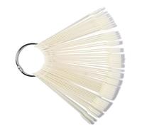 Ipetboom 50pièces Nuancier Ongles Forme Éventail Naturel Bâtons Présentoir Pour Présentation Couleur Et Pratique Nail Art Manucure