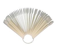 Ipetboom 50pièces Présentoir Nuancier Vernis Ongles Naturel Bâtonnets Manucure Pratique Pour Affichage Et Entraînement Nail Art